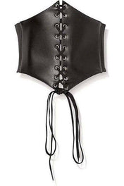 Lavish Faux Leather Corset Belt Cincher