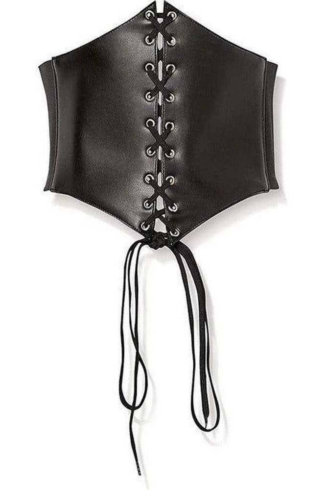 Lavish Faux Leather Corset Belt Cincher