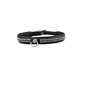 Leather Collar Embellished with Stones