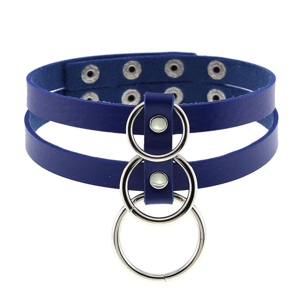 Leather O-Ring Choker