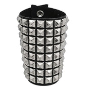 Leather genuine-leather accessories arm-gear wrist-cuff wrist pyramid-studs studded studs snap-button press-stud matte-finish flexible supple fetish fashion alt-fashion alternative rock heavy-metal punk goth gothic cyber bondage bdsm bdsm-gear restraints costume cosplay halloween halloween-accessories male masculine masc mens menswear guys dudes unisex black silver