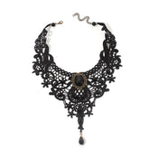 Gothic Lace Choker Collar Necklace for Women