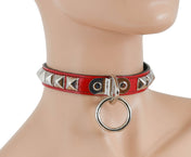 STUDDED BONDAGE CHOKER