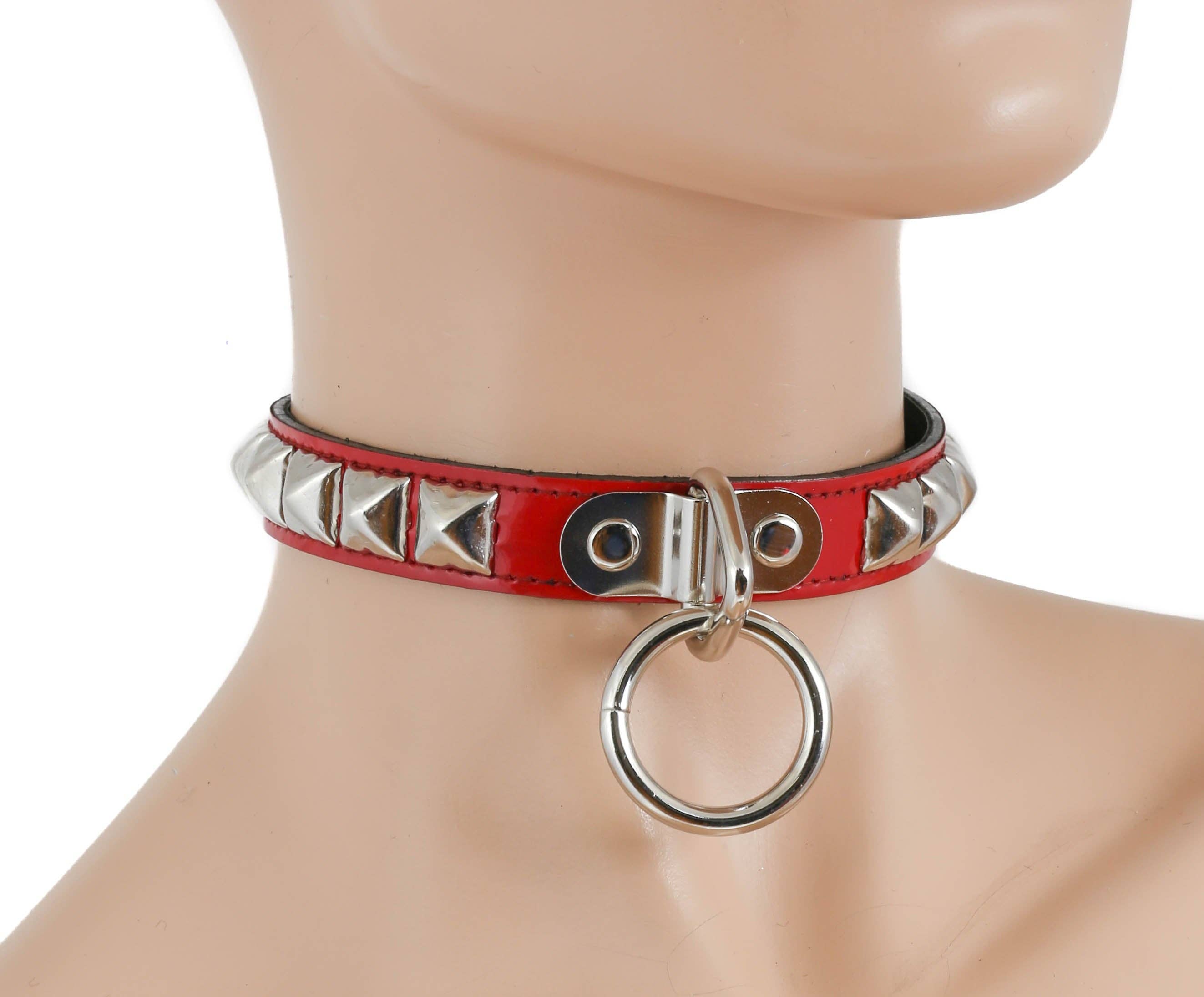 STUDDED BONDAGE CHOKER