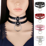 Leather O-Ring Choker