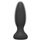 Silicone non-porous ABS-plastic hypoallergenic odorless phthalate-free body-safe accessories anal anal-toys vibrating vibe vibration vibrating flared-base tapered-tip wireless-remote remote-control battery-powered AAA-battery usb-rechargeable water-resistant filling fullness warming body-temperature adult-toys unisex black
