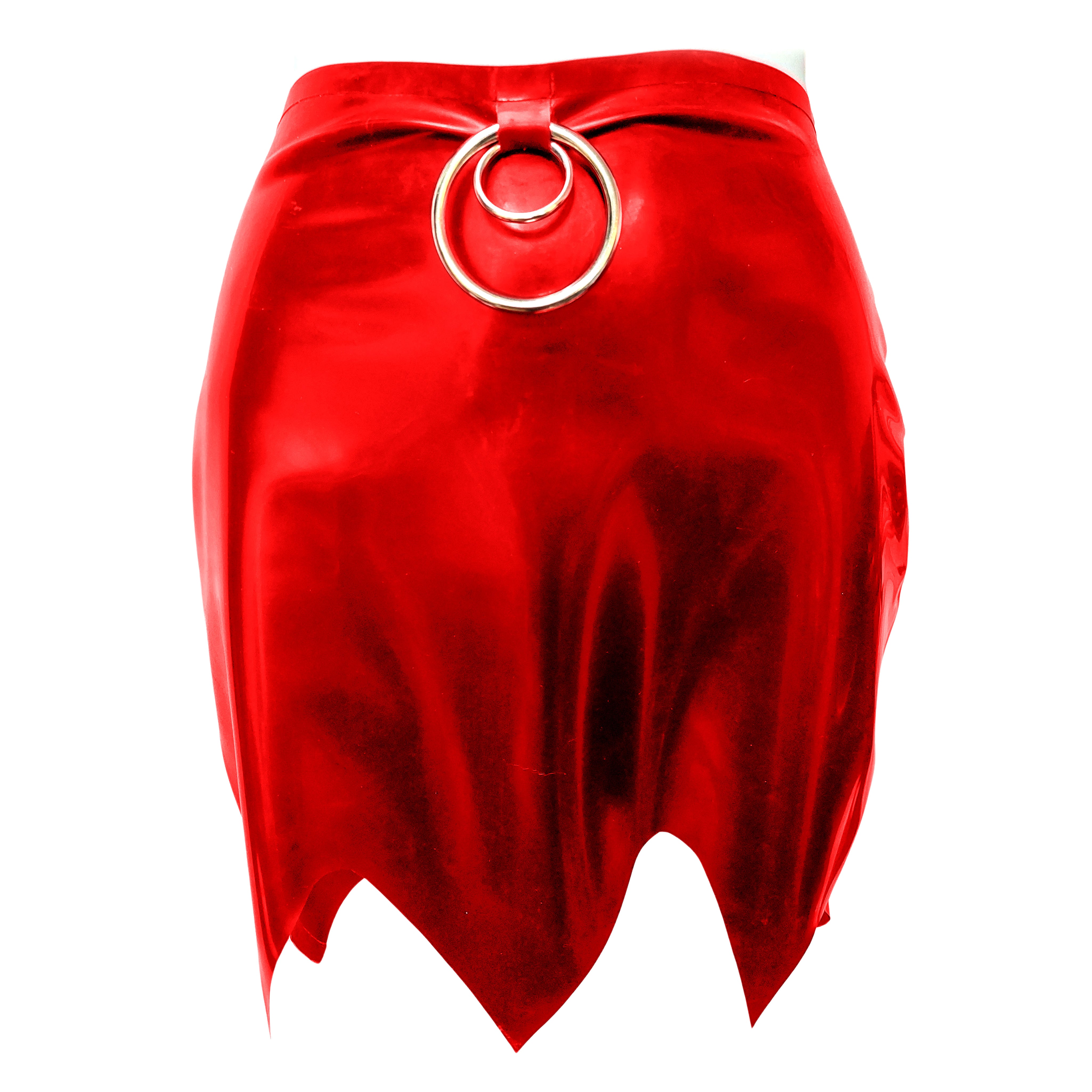 Latex Vamp Mini Skirt