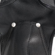 Leather faux-leather synthetic-leather apparel intimates lingerie underwear shorts singlet wrestling shorts snap-button press-stud adjustable D-ring side-buckles sleeveless fetish fashion alt-fashion punk steampunk industrial bondage bdsm bdsm-fashion kink kinky kinky-gear kinkwear male masculine masc mens menswear guys dudes black