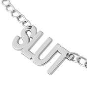Metal metallic rubber chain accessories nipple nipple-clamps rubber-tipped screw-clamps adjustable name-plate statement-plate hanging-chain suspended shiny glossy high-polish mirror-shine comfortable fetish fashion alt-fashion alternative bedroom dungeon bondage bdsm bdsm-toys kink kinky kinky-play nipple-play nipple-toys sensory-play pain pinch pressure unisex adult-toys silver slut 