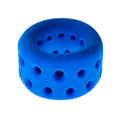 TPR silicone blend ball stretcher ball-stretcher ballstretcher cock ring cockring cock-ring cnb cock&ball cock-and-ball non-vibe non-vibrating vented waffle lightweight drainage breathable stretchy ergo-dip ergonomic adult-toys blue