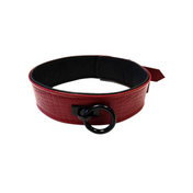 anaconda leather adjustable collar burgundy suede leather collar removable o ring steel buckle adjustable fit gothic accessory adult fashion edgy collar alternative style
