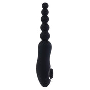 Silicone body-safe vibrator vibrating vibration vibe wand massager multifunctional turbo turbo-mode double-sided dual-ended anal-beads beaded-shaft anal-play butt-play butt-stuff anal-vibe clit clitoral clitoris stim stimulator stimulation sucker sucking suction splashproof usb-rechargeable magnetic-usb adult-toys black