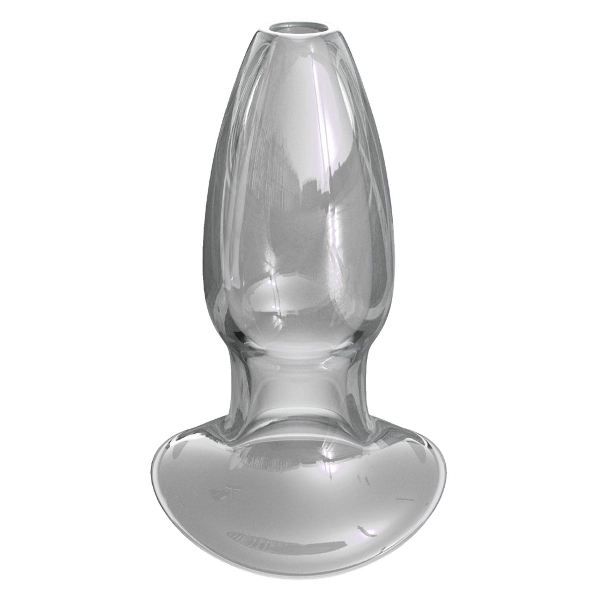 Glass pyrex borosilicate-glass transparent see-thru seethru see-through smooth frictionless anal anal-plug anal-play ass-play buttplug butt-plug butt-play butt-stuff prostate prostate-play temp-play temperature stimulation gaper gaping gape anal-gape open-tunnel clear