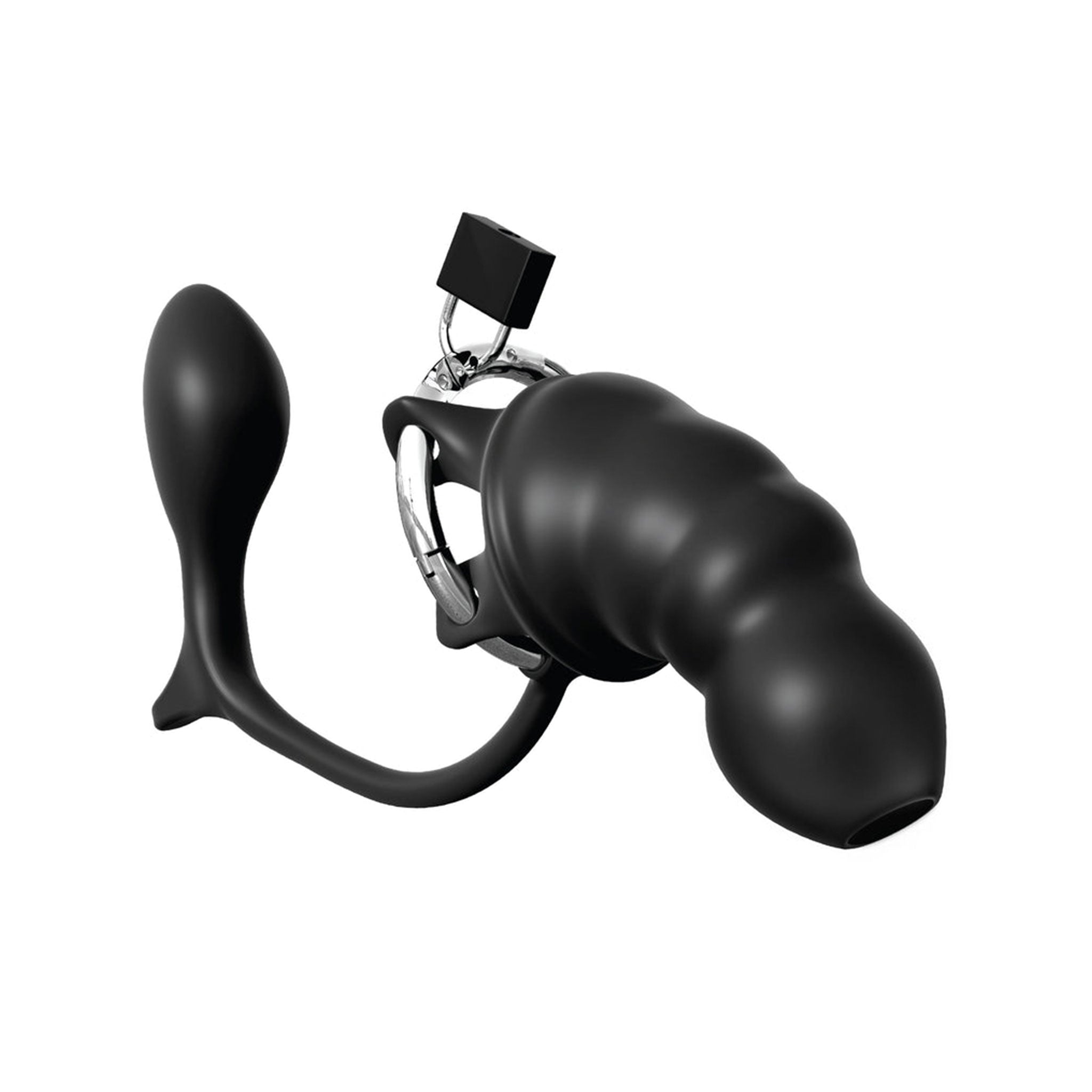 Silicone stainless-steel plastic chastity male-chastity lockable locking lock matching-keys anal-plug anal-play ass-play assgasm ass-gasm butt-plug butt-play butt-stuff comfortable cock-ring cockring cock-cage cock-blocker hinged adjustable breathable flexible ventilated kink kinky male masculine masc mens trans transgender adult-toys