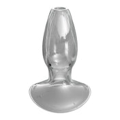 Glass pyrex borosilicate inflexible non-flexible rigid firm fullness temp-play sensation temperature anal anal-play anal-toys anal-plug plug probe butt butt-plug buttplug gaping gaper elite fantasy beginner nonvibe non-vibe non-vibrating nonvibrating hollow open tunnel open-tunnel arousal p-spot prostate unisex adult-toys clear