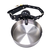 Stainless-steel leather faux-leather silicone accessories restraints mouth gag mouth-gag ball-gag ashtray ash-tray basin-ashtray adjustable buckle locking lockable matching-keys fetish fashion alt-fashion alternative bondage bdsm bdsm-toys kink kinky kinky-play sub submissive slave-dog asphyxia smoking smoking-play smoke-lover humiliation human-ashtray capnolagnia sensation sensation-play sensual sissy sissyfication unisex black