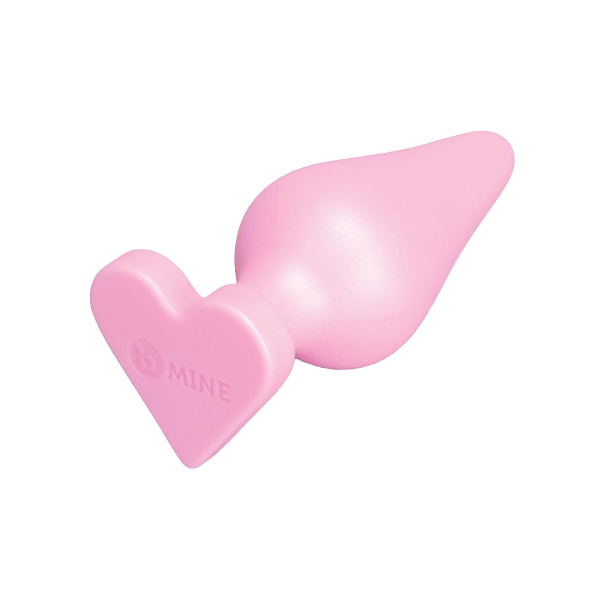 Silicone insertable non-vibe non-vibrating nonvibe nonvibrating anal anal-plug anal-play anal-toys buttplug butt-plug butt-stuff heart-base heart-shaped flared-base tapered gentle sleek soft safe charming smooth compact playful adult-toys valentines gifts unisex pink