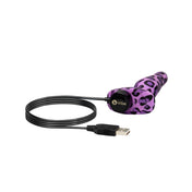 Silicone ABS-plastic steel accessories vibrator vibrating vibration vibe anal-vibe anal anal-play anal-toys anal-plug butt-plug buttplug butt-stuff compact shower-friendly seamless usb-rechargeable remote-control beginner-friendly adult-toys unisex purple leopard-print