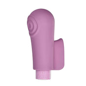 Eco Friendly Textured Tip Finger Grip Vibrating Bullet- Pink