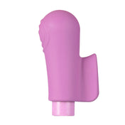 Eco Friendly Textured Tip Finger Grip Vibrating Bullet- Pink