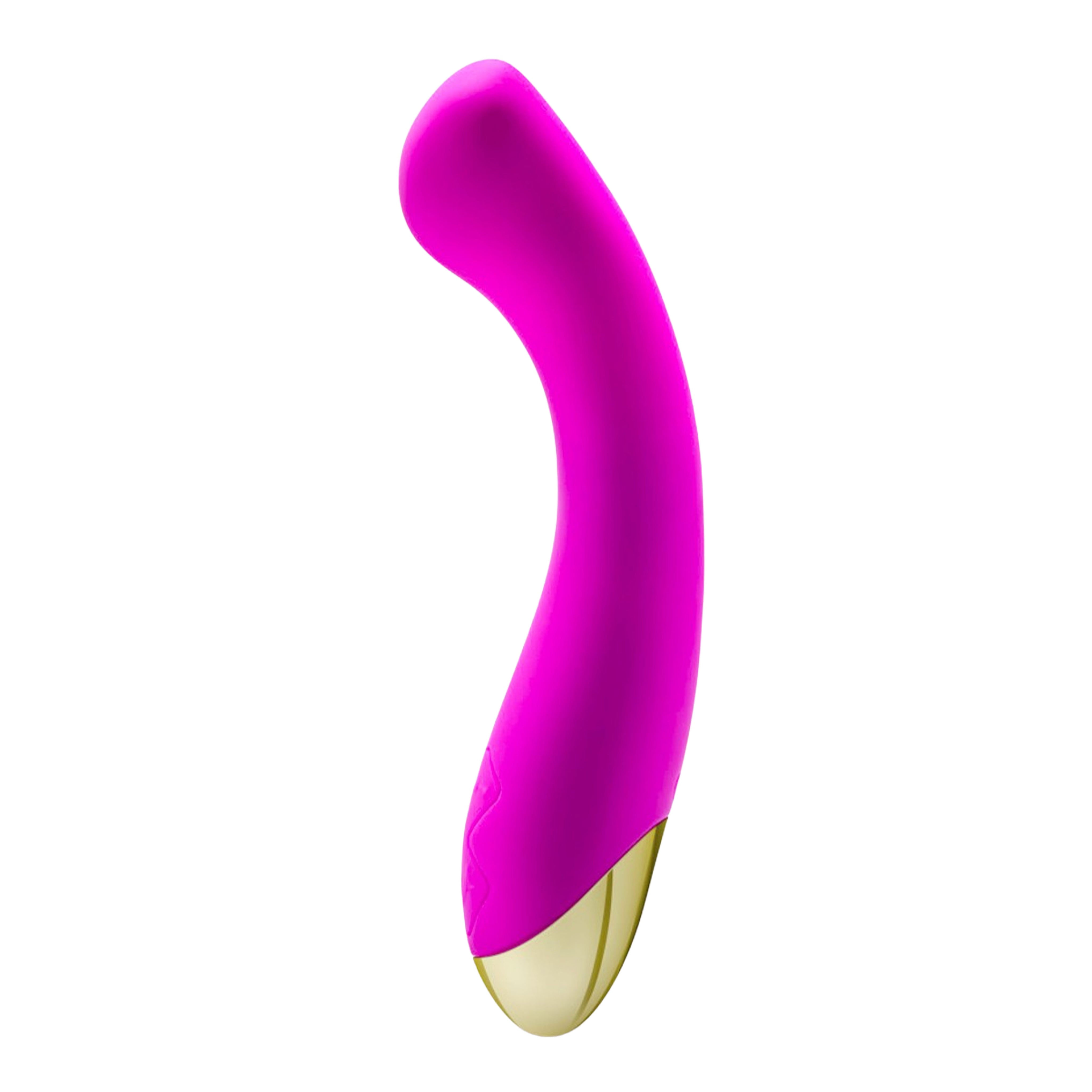 Aria Curved Bangin' AF Rechargeable Silicone Vibrator - Fuchsia