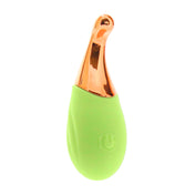 Charging Case Remote Rechargeable Vibrating Bullet & Egg Set Green