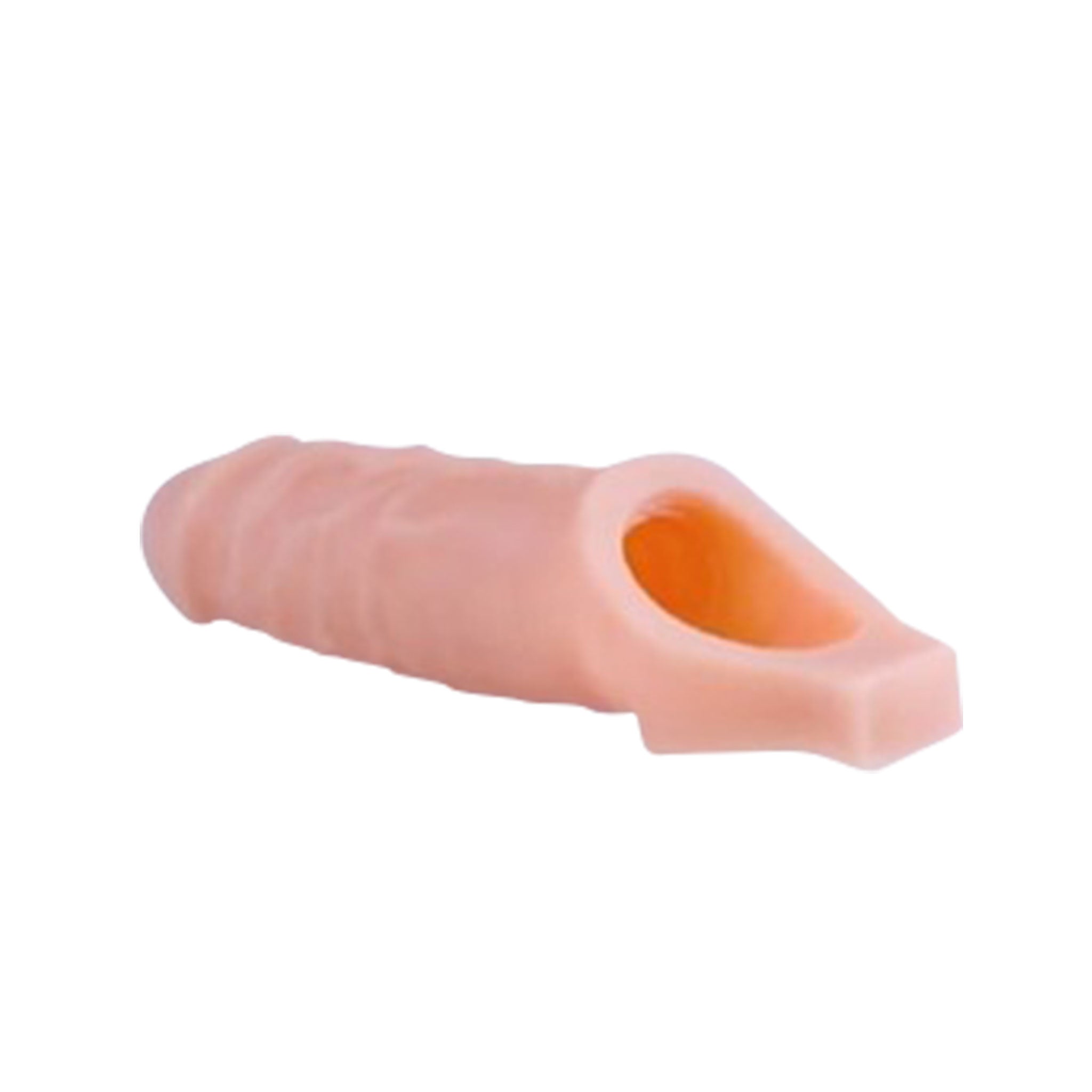 Cock Sheath Penis Extender with Ball Strap 9in - Vanilla