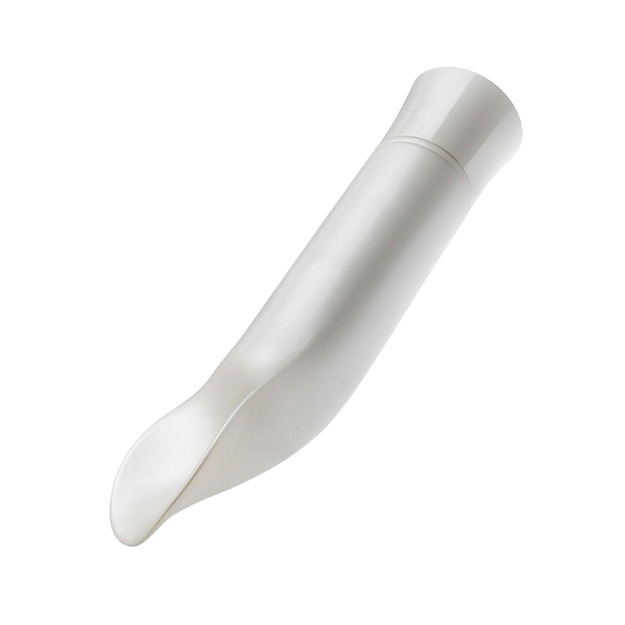 Scooped Tip Ultrasilk Gem Bullet Vibrator- Pearl White