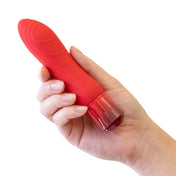 Oh My Gem Curved Silicone Tip Bullet Vibrator- Rechargeable