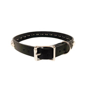 Leather vegan-leather accessories neckwear collar choker studs studded pyramid-studs adjustable buckle edgy spicy chunky fetish fashion alt-fashion alternative punk rock goth gothic emo scene festival rave raver-babe bondage bondage-collar bdsm bdsm-gear bdsm-toys kink kinky kinkwear kinky-toys costume cosplay halloween halloween-accessories gifts unisex silver 