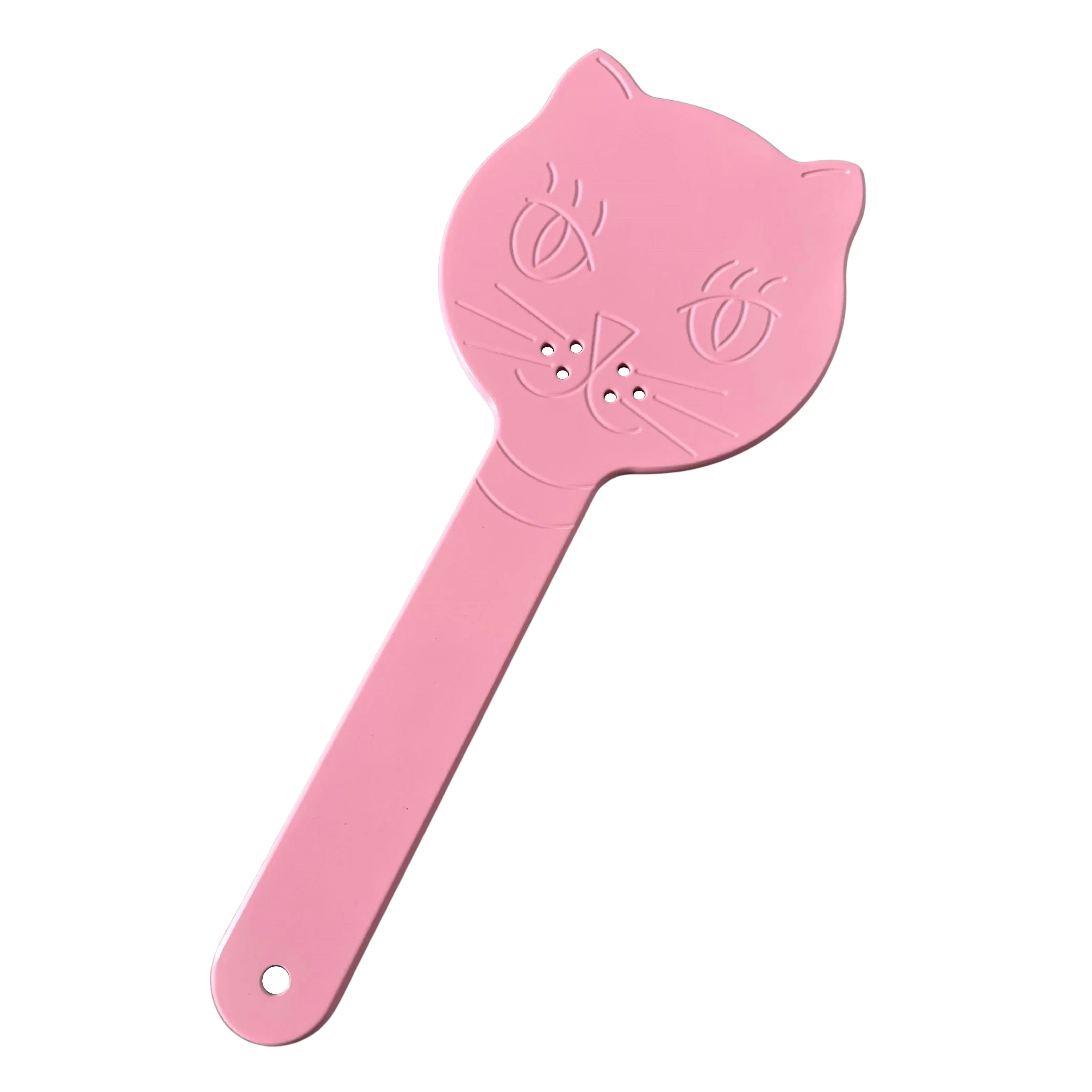 Kinky Kitty Cat Face Aluminum Spanking Paddle Pink