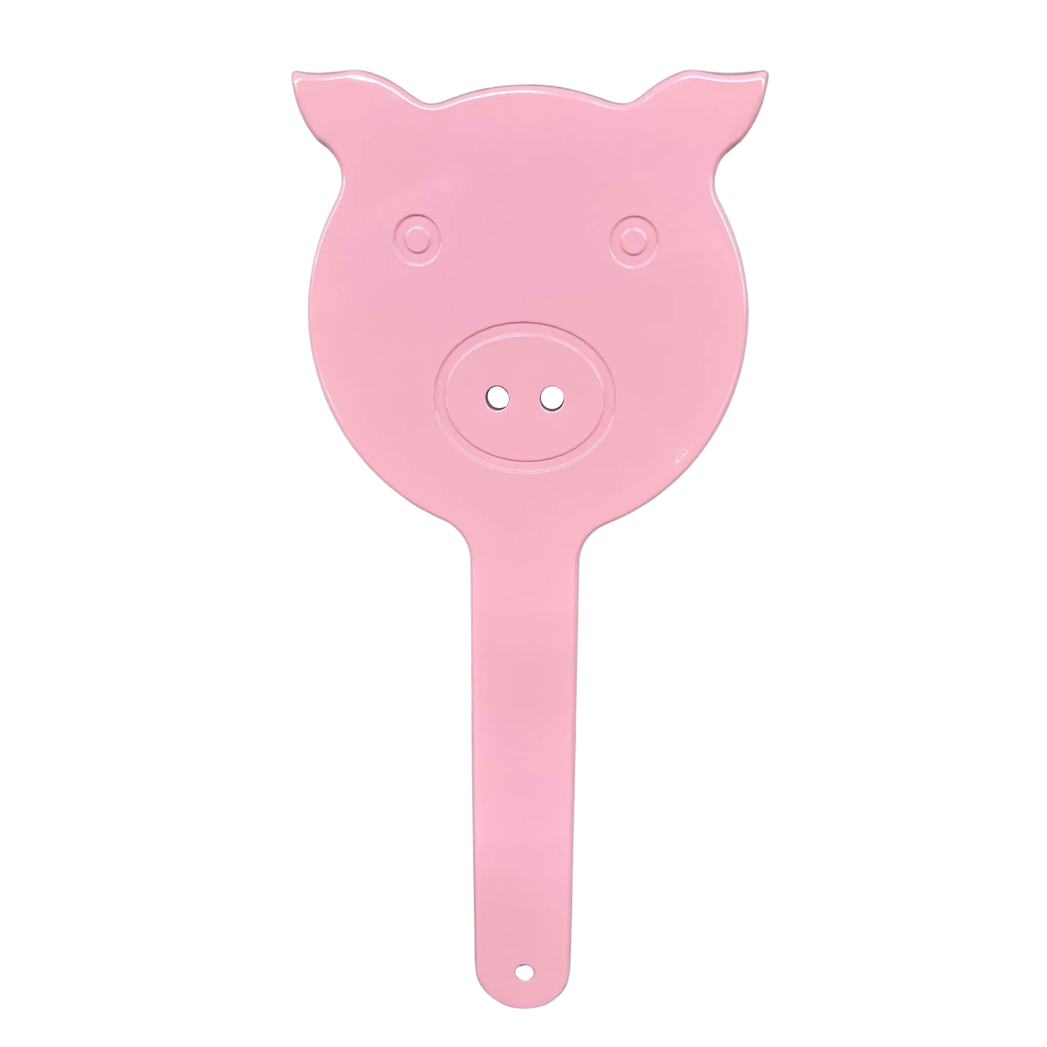 Pink Piggy Pig Face Solid Aluminum Spanking Paddle