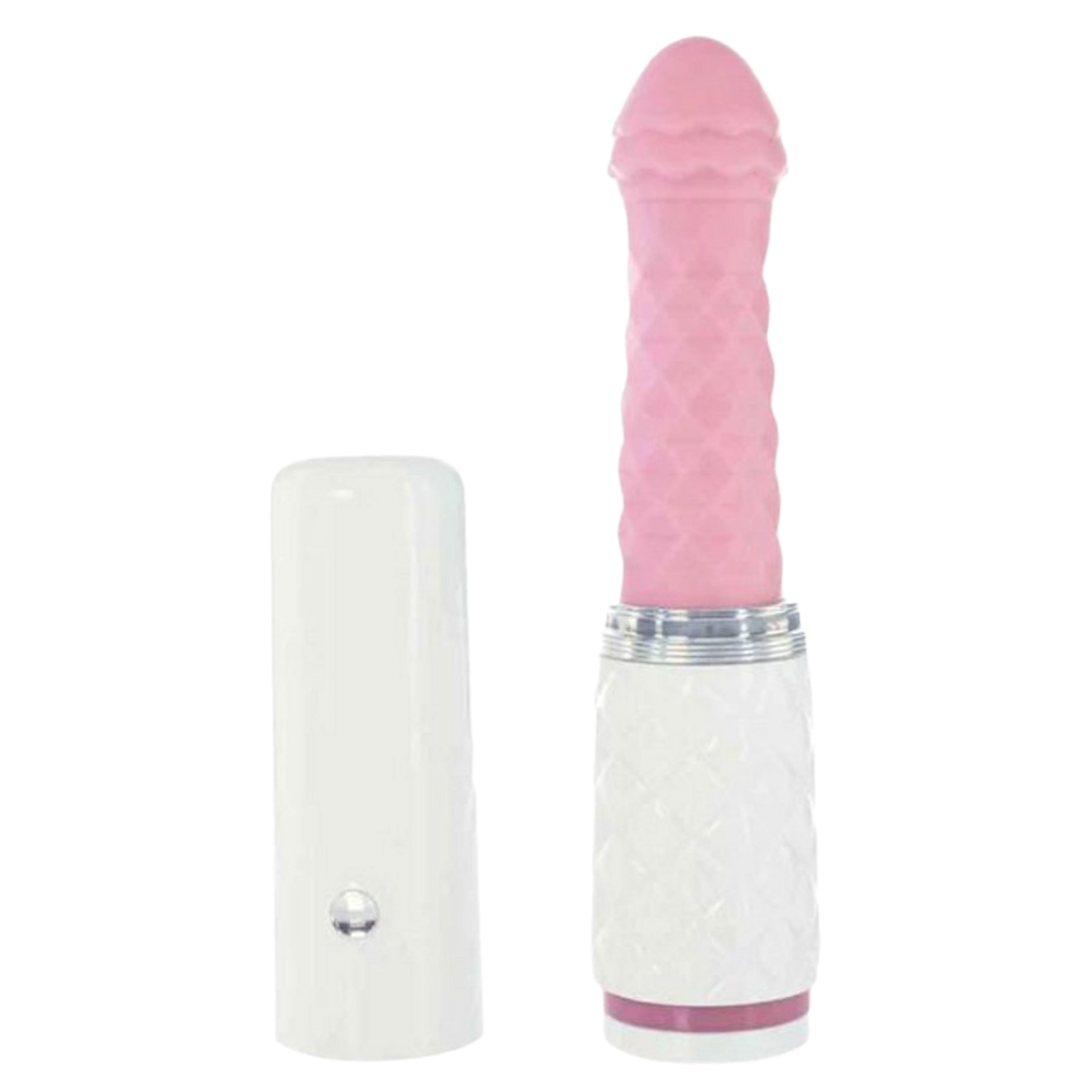Pillow Talk Feisty Silicone Thrusting & Vibrating Massager - Pink