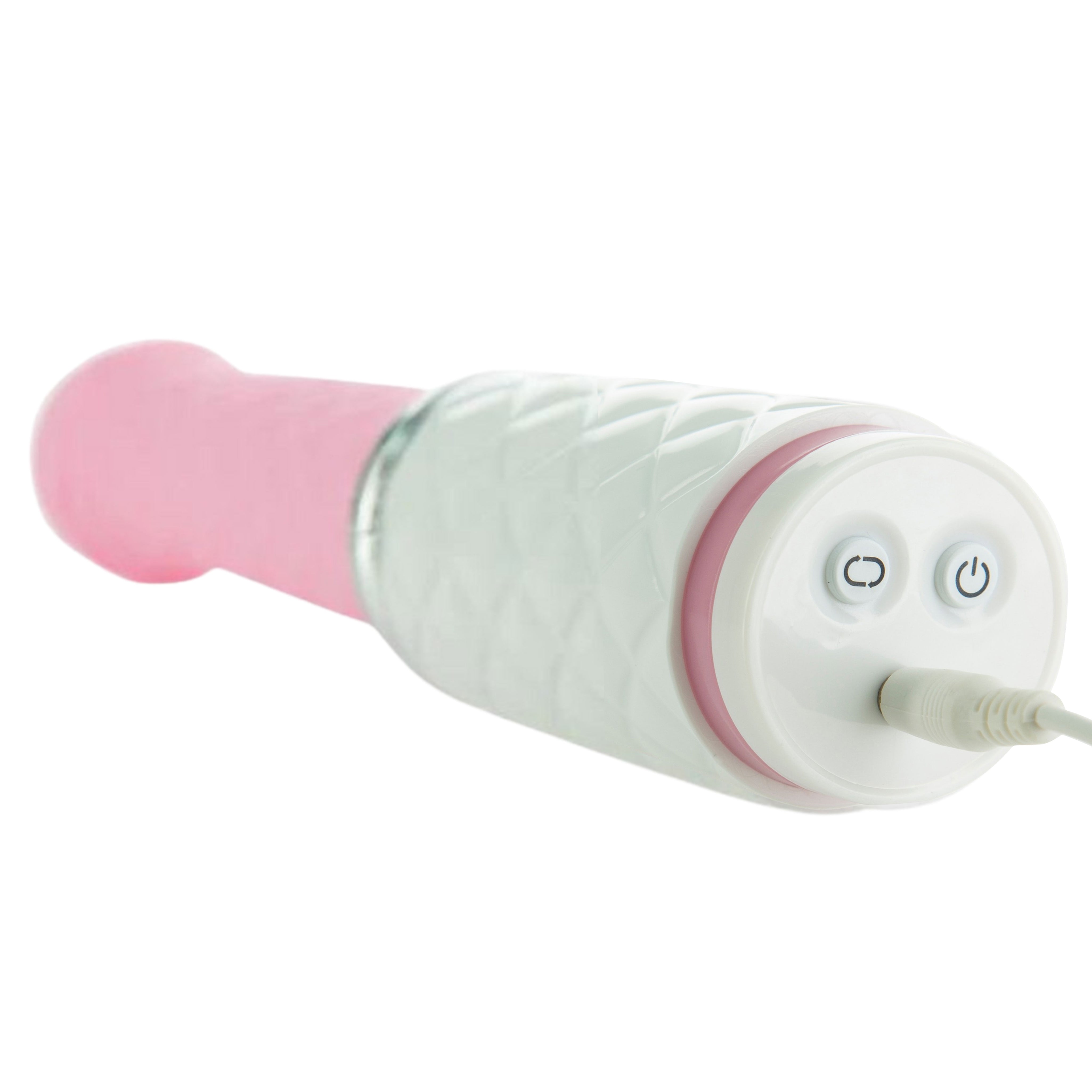 Pillow Talk Feisty Silicone Thrusting & Vibrating Massager - Pink