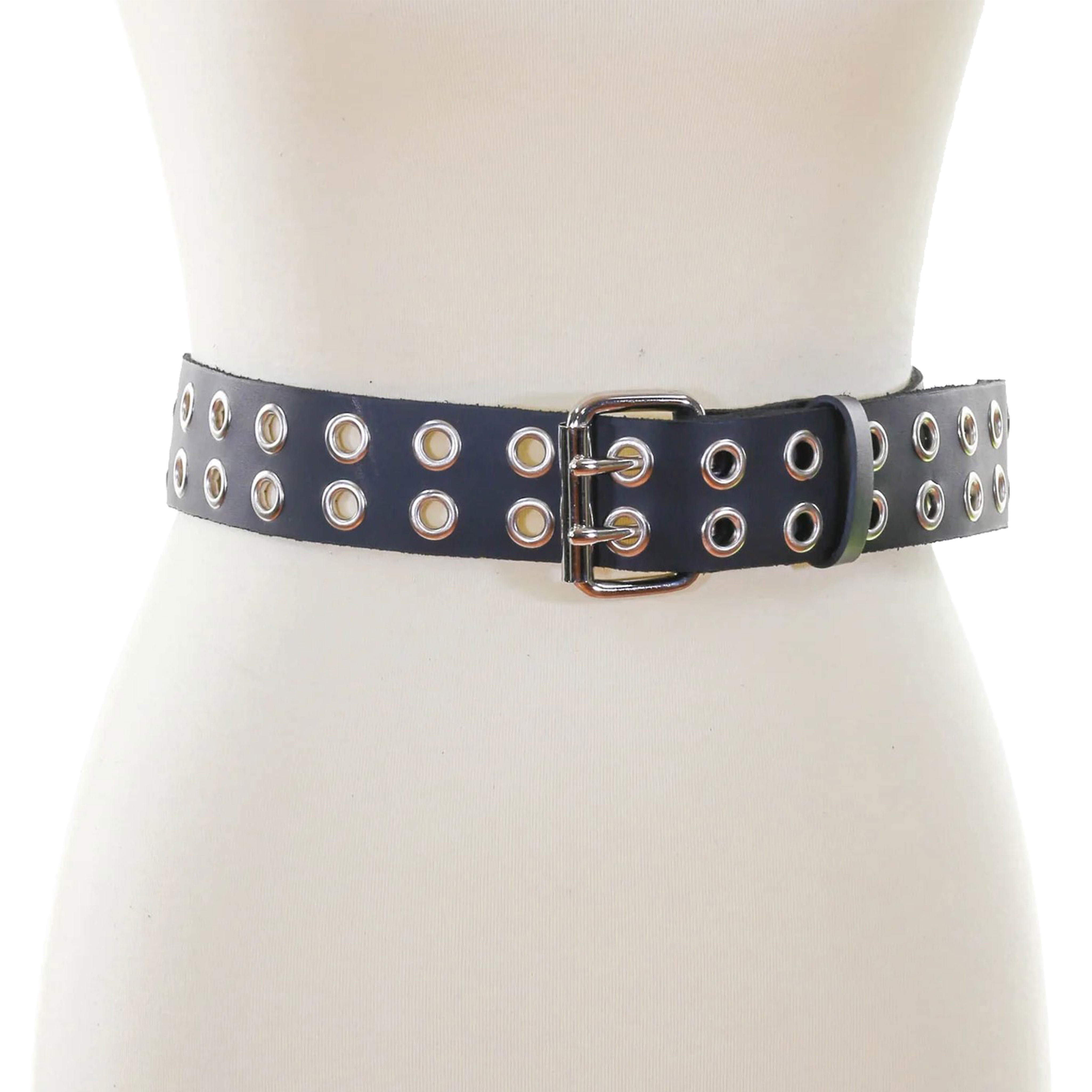 Vegan Grommet Multiple Eyelet ADJ Belt