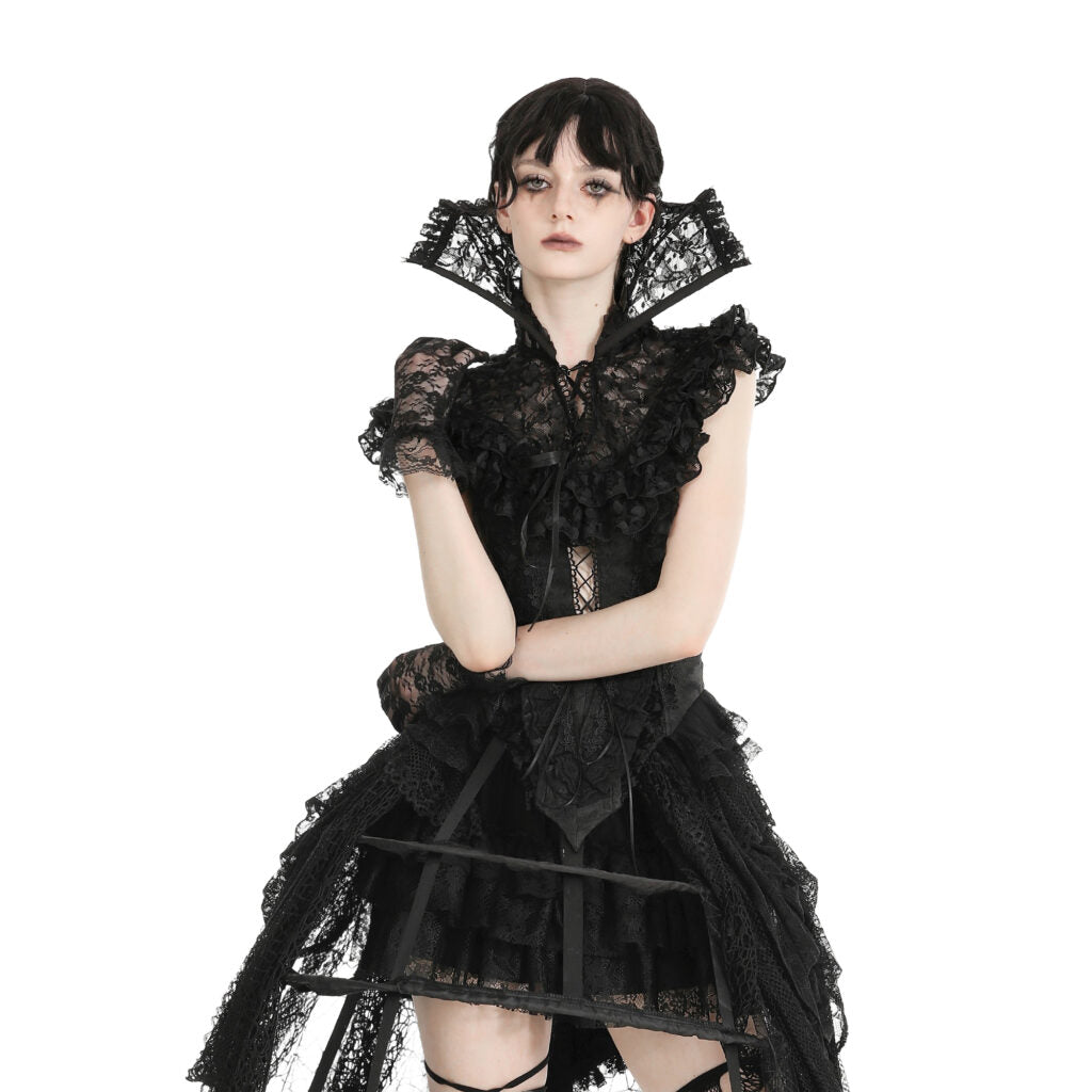 Lace Stand-up Evil Queen Collar Capet