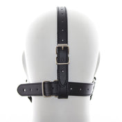 Silicone leather vegan-leather accessories gag mouth-gag bar-gag bone-gag harness head-harness full-head head-strap chin-strap adjustable buckles naughty fetish fashion alt-fashion bondage bdsm bdsm-toys bdsm-gear bdsm-fashion kink kinky kinky-play kinkwear pet-play dog doggo puppy puppy-play sub submissive submission costume cosplay halloween unisex black