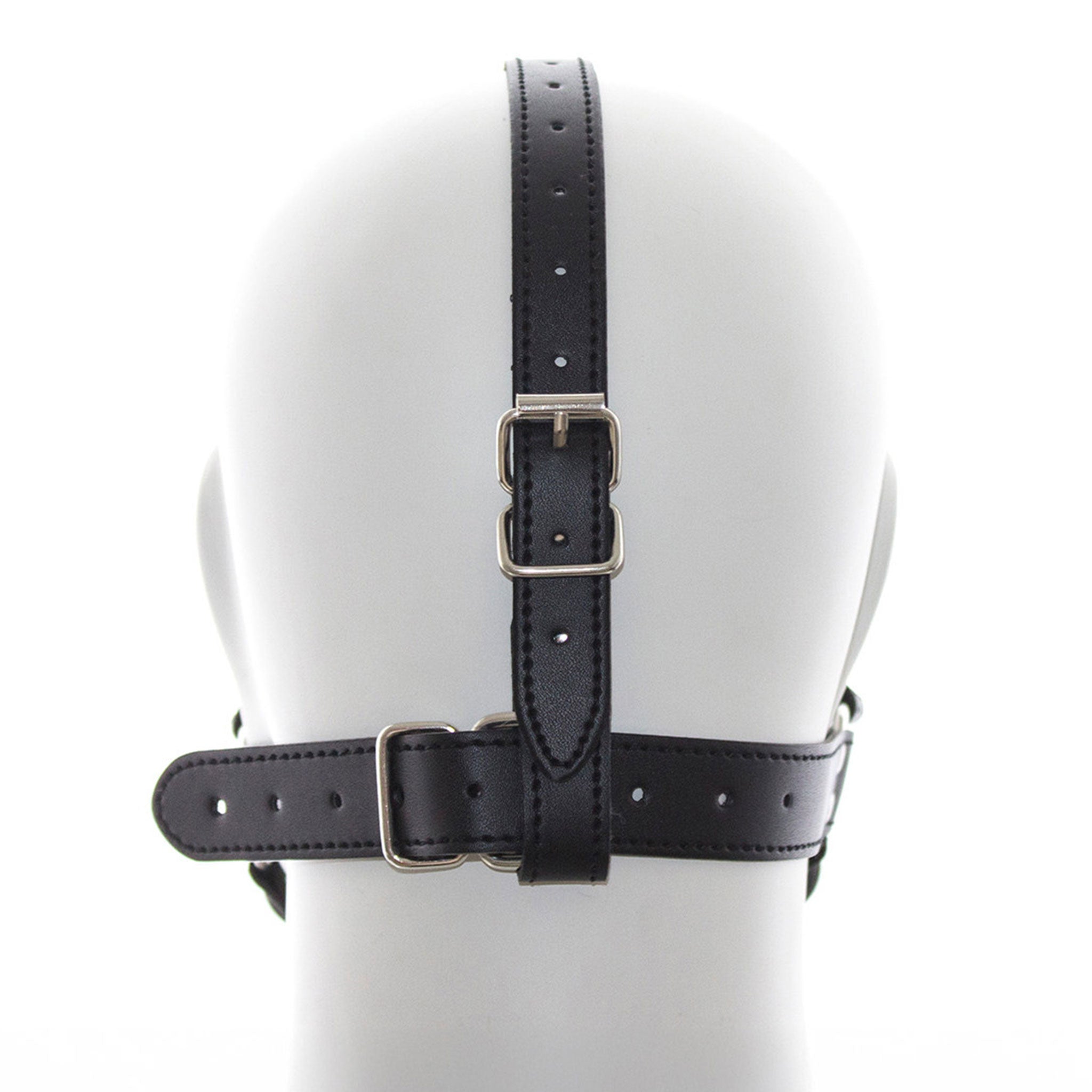 Silicone leather vegan-leather accessories gag mouth-gag bar-gag bone-gag harness head-harness full-head head-strap chin-strap adjustable buckles naughty fetish fashion alt-fashion bondage bdsm bdsm-toys bdsm-gear bdsm-fashion kink kinky kinky-play kinkwear pet-play dog doggo puppy puppy-play sub submissive submission costume cosplay halloween unisex black