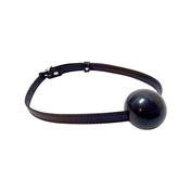 ball gag soft rubber ball adjustable faux leather strap buckle bondage fetish BDSM restraint accessory