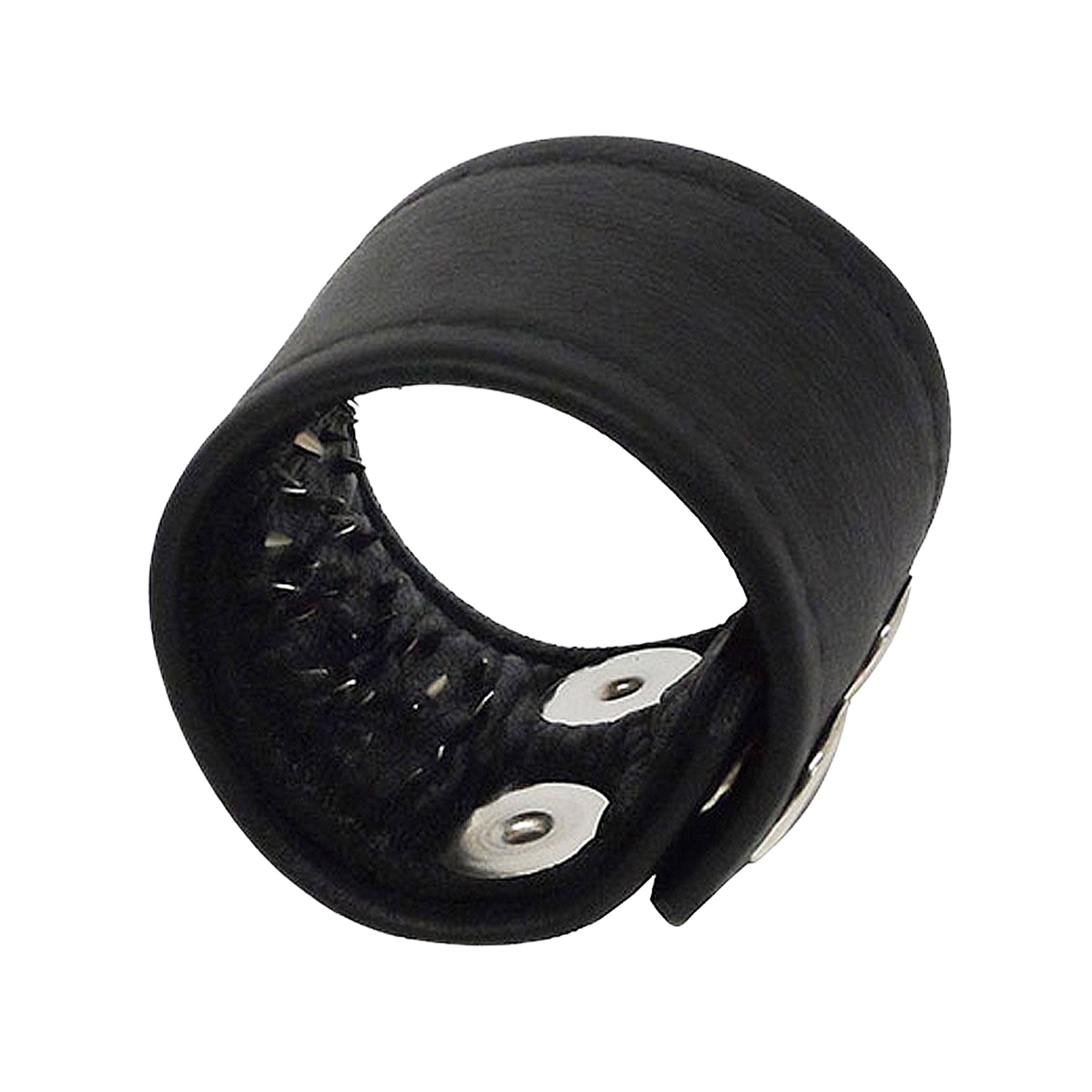 Leather genuine-leather accessories ballstretcher ball-stretcher cock-and-ball cnb cbt cockring cock-ring nonvibe nonvibrating non-vibe non-vibrating phantom-nails prick pinprick pin-prick vampire spikes spiked adjustable snap-button press-stud sensory sensory-play sensation discomfort bondage bdsm bdsm-toys bdsm-gear bdsm-play kink kinky kinky-toys sadism sadist masochist masochism sadomasochism sadomasochist adult-toys male masculine masc mens menswear guys dudes black