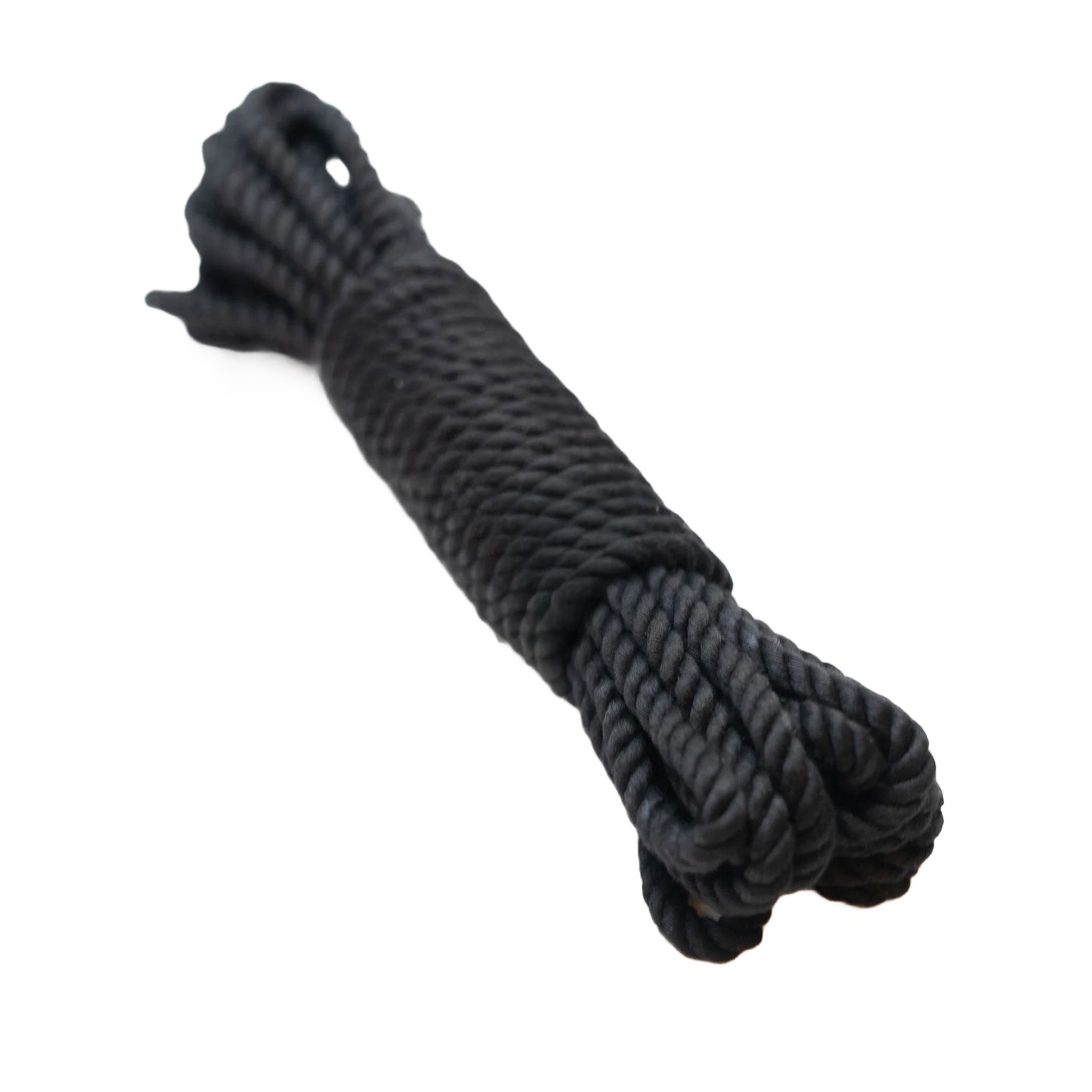 Bamboo silk bamboo-silk single-ply accessories restraints rope rope-play ropeplay shibari kinbaku tying tied-up tiedup medium-twist tight-twist dyed-rope macramé fetish fashion alt-fashion wearable-macramé bondage bdsm kink kinky kink-play bdsm-toys submission sub submissive sensory sensual unisex black