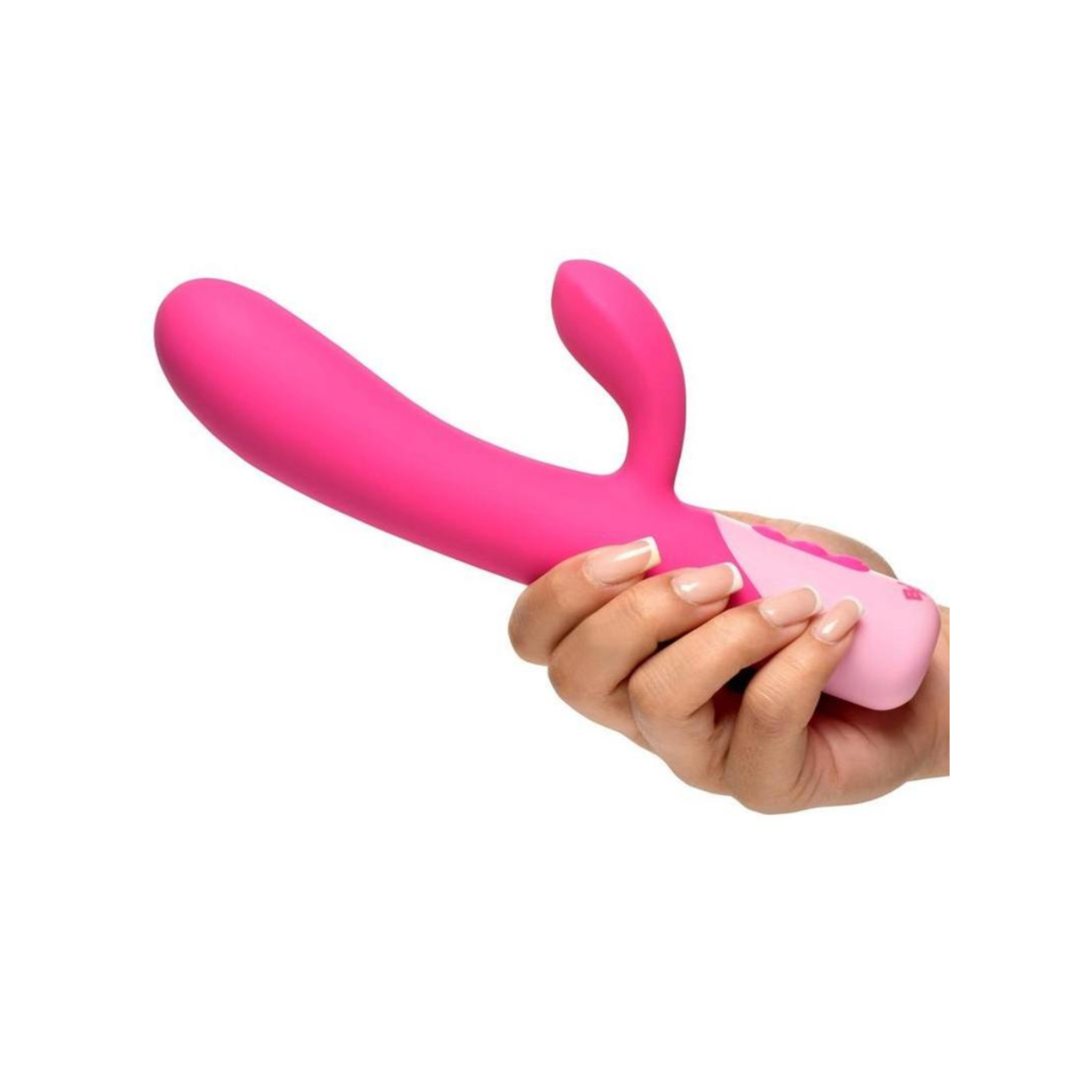 clit tapping rabbit vibrator pink silicone dual stimulation curved shaft rechargeable splashproof adult toy vibration tapping modes ergonomic rabbit style body safe silicone