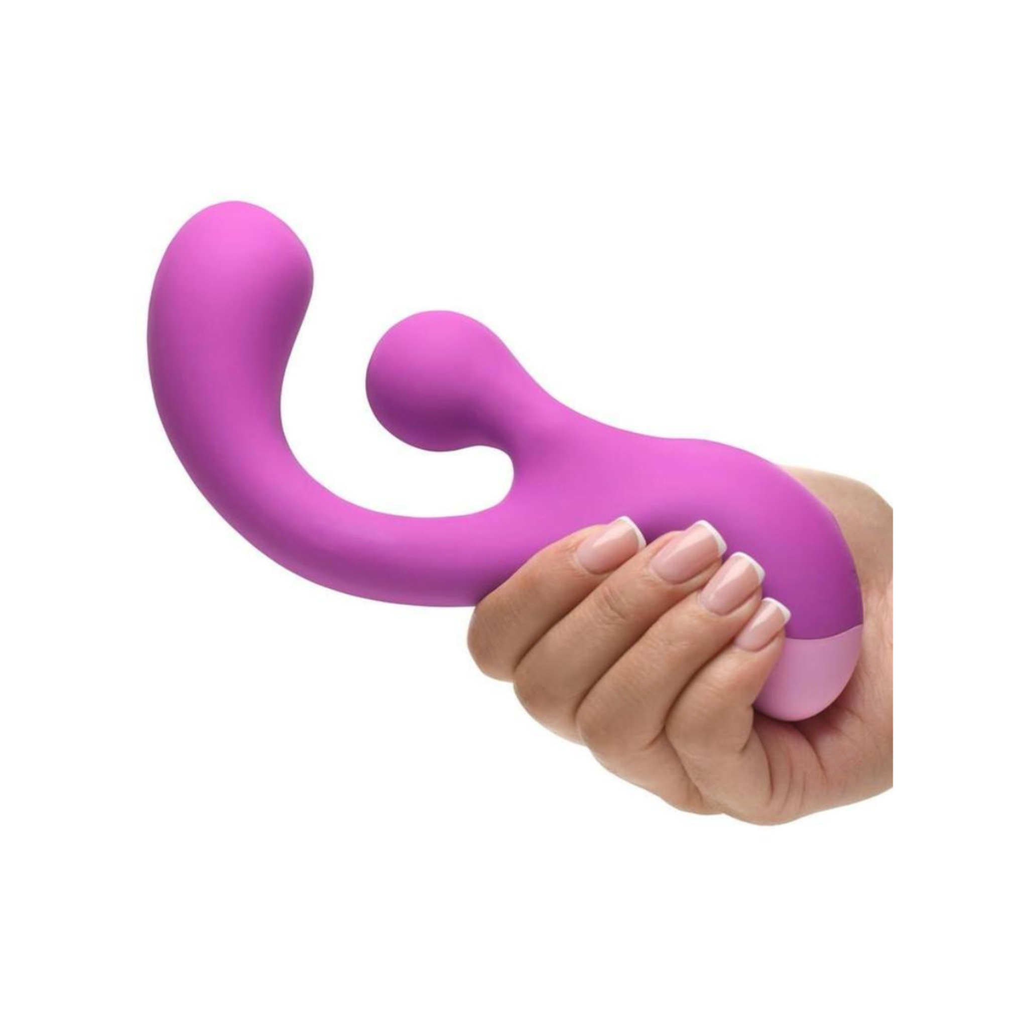 gyro rabbit vibrator pink silicone dual stimulation flexible neck rechargeable waterproof adult toy vibration gyration ergonomic rabbit style body safe silicone sexleketøy