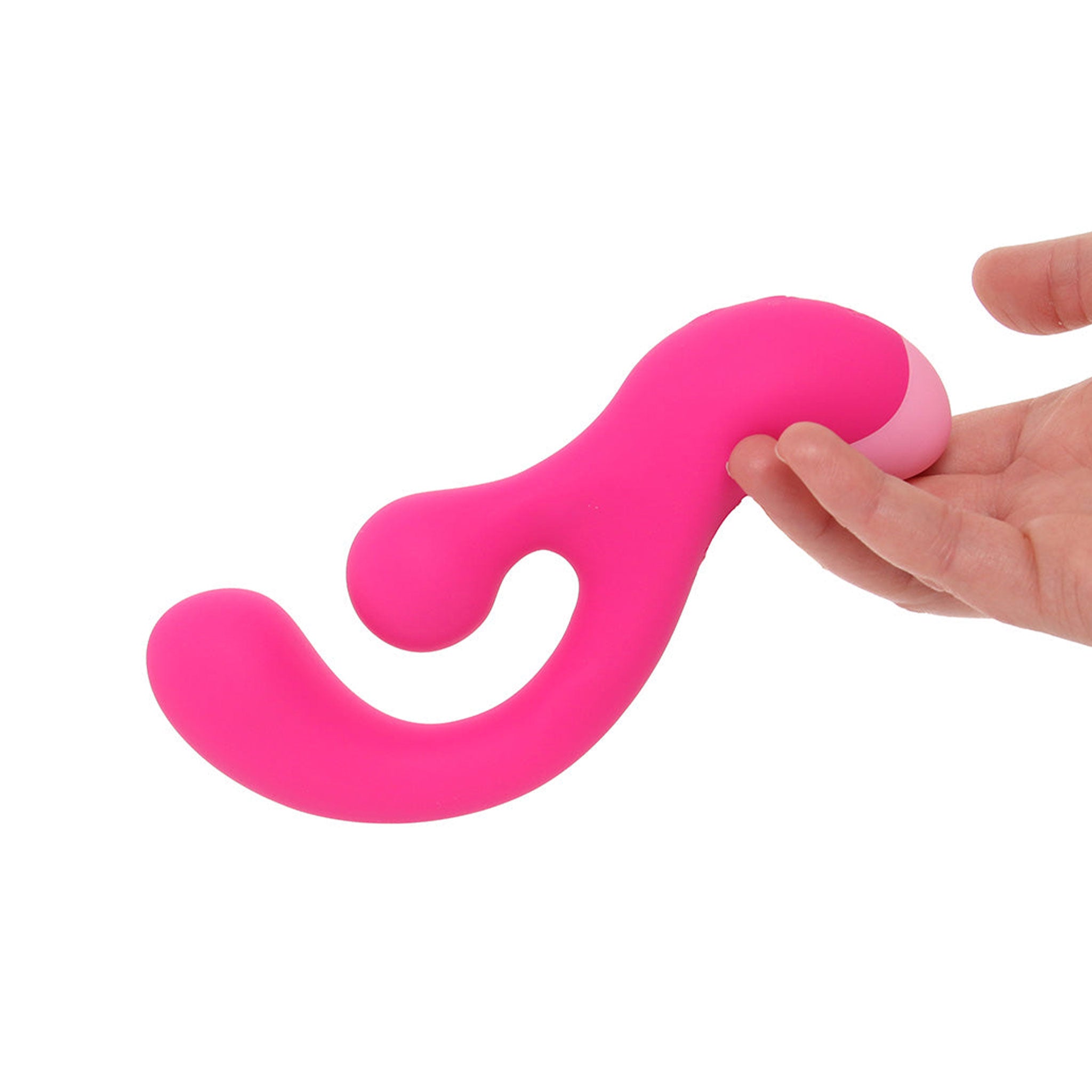 Silicone accessories vibe vibrator vibrating vibration insertable clit clitoral clitoris stim stimulator stimulating stimulation dildo dong rabbit-vibe g-spot p-spot dual-stim dual-stimulation flexible-neck usb-rechargeable splashproof ergonomic body-safe external-stimulation internal-stimulation rounded rotating gyro gyrating adult-toys female femme feminine womens pink