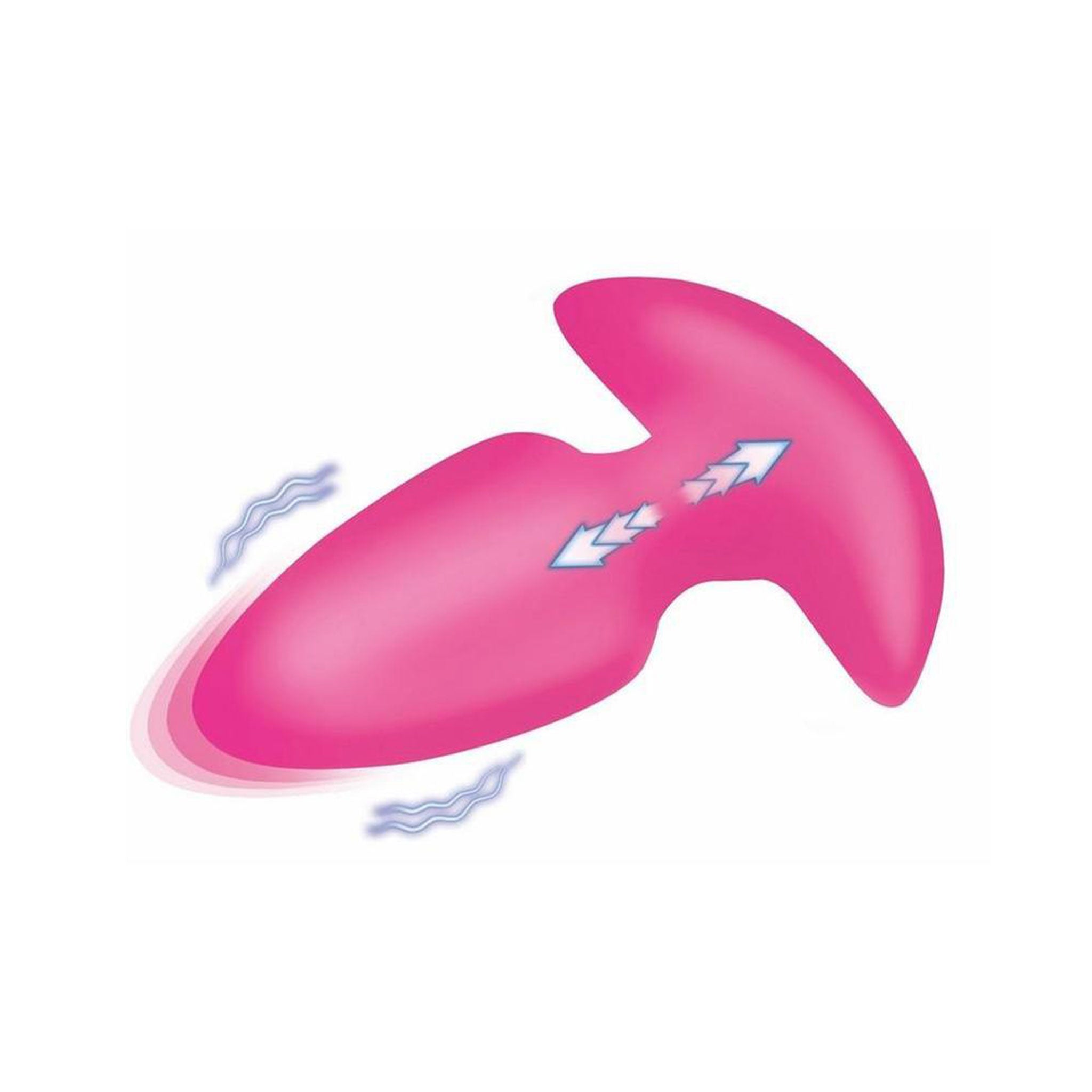 Silicone plastic phthalate-free vibe vibrator vibrating vibration anal-vibe anal-plug butt-plug buttplug automatic auto-thrusting thrusting buzzing intense tapered-tip slim-base curved-base remote-control wireless-remote usb-rechargeable ergonomic comfortable anal-play adult-toys pink