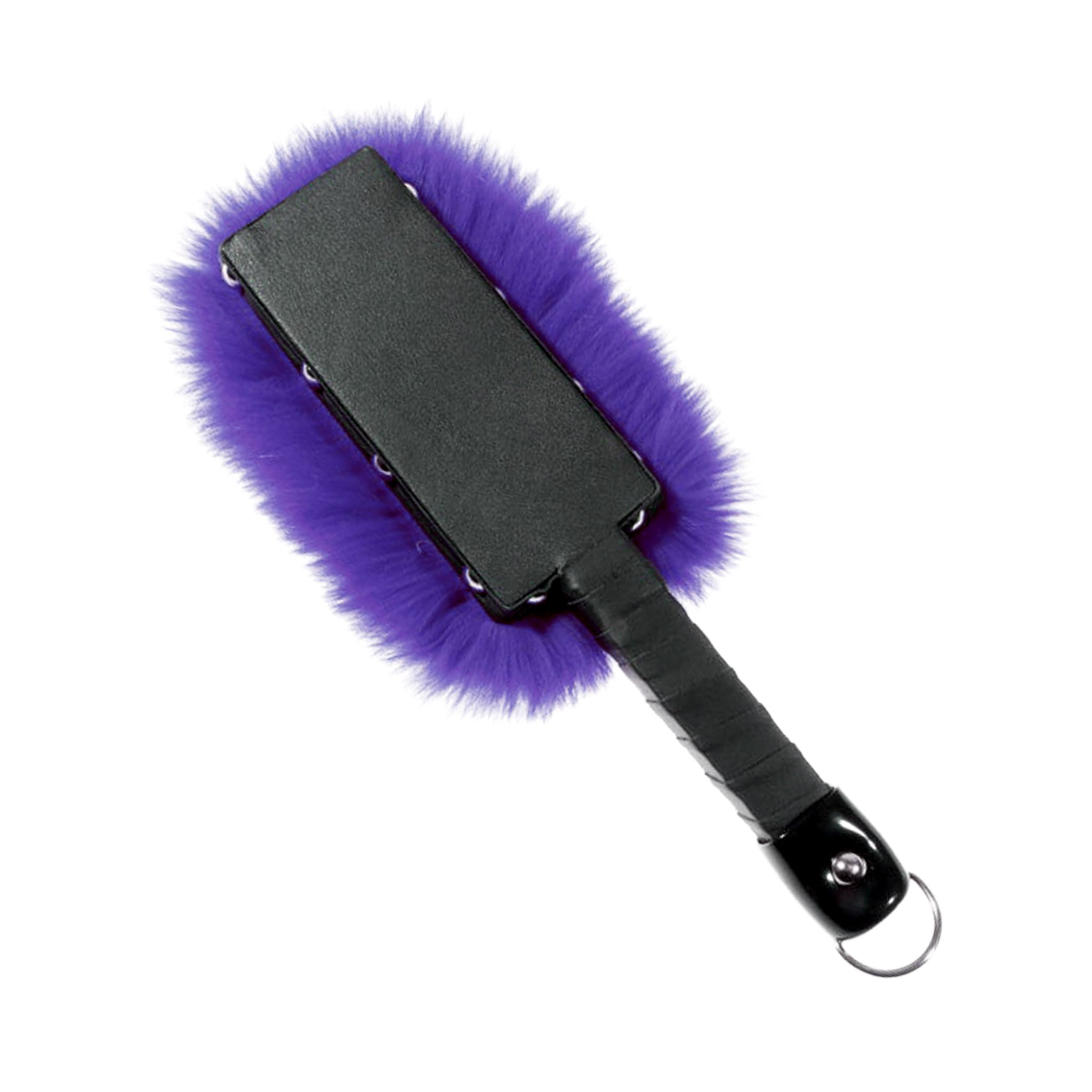 Fur fox-fur wood wooden bedroom-weapons paddle leather-handle leather-wrapped wrapped-handle flat rectangle rectangular soft thuddy bipolar fluffy pain bondage bdsm bdsm-toys bdsm-play bdsm-gear sadism masochism sadomasochism sadist masochist sadomasochist kink kinky kinky-play impact impact-play impact-toys sensory sensation sensual adult-toys purple