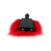 Fur fox-fur wood wooden bedroom-weapons paddle leather-handle leather-wrapped wrapped-handle flat rectangle rectangular soft thuddy bipolar fluffy pain bondage bdsm bdsm-toys bdsm-play bdsm-gear sadism masochism sadomasochism sadist masochist sadomasochist kink kinky kinky-play impact impact-play impact-toys sensory sensation sensual adult-toys red