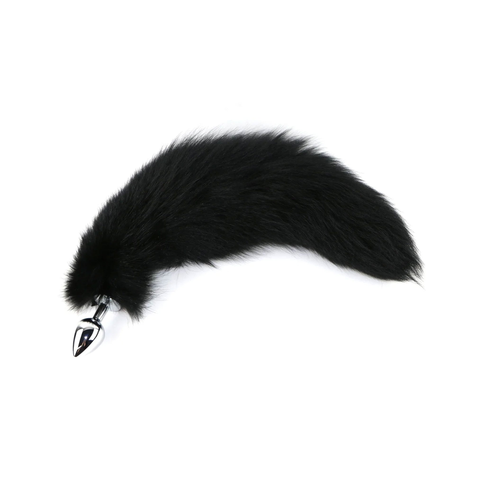 Fur fox-fur genuine-fur anal plug probe butt butt-plug buttplug nonvibe non-vibe nonvibrating non-vibrating removable fur-tail fox-tail detachable screw-on removable filling smooth soft tapered bondage bdsm kink kinky kinky-play animal pet pet-play adult-toys black