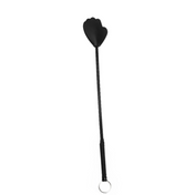 Black hand-shaped riding crop, faux leather impact toy, BDSM spanking crop, precision impact whip, fetish discipline crop.