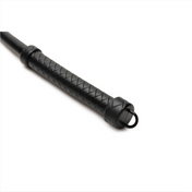 Black silicone whip, BDSM viper tail whip, impact play whip, silicone flogger, advanced BDSM whip.